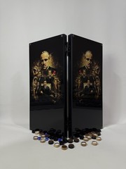 The Godfather Backgammon Board – Handmade Ash Wood & Glass Set, Luxury Gift
