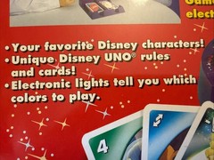 Disney UNO Electronic Tinker Bell Lights Sounds Game 2002 Tested Works