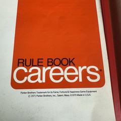 Vtg 1971 Parker Bros Careers Board Game Complete Orange Box Space Ecology
