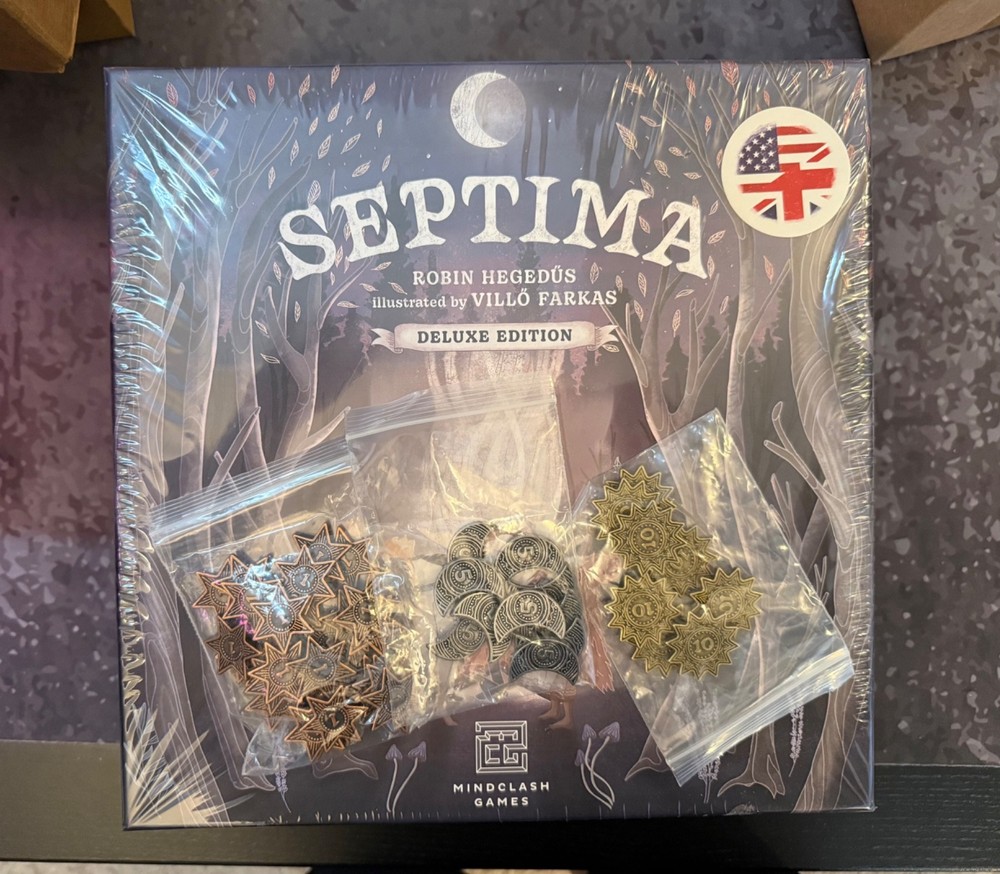 Septima Deluxe edition Kickstarter Exclusive + METAL COINS Sealed New