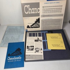 Chancellorsville Avalon Hill Civil War Board Game 2 Players INCOMPLETE 1960s