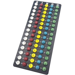 3/5 Inch Bingo Balls for Standard Cages and Bingo Boards Easy Read 75 Count P