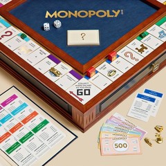 Monopoly Legacy Edition with Deluxe Luxury Wood Cabinet by WS Game Company New