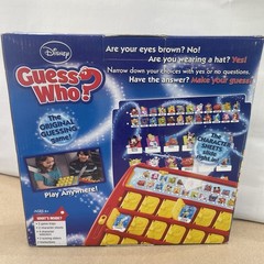 Disney Guess Who? Cardinal Games 2014 Guessing Game New but open, box shows wear