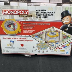 MONOPOLY Secret Vault Board Game for Kids Ages 8 and Up, Family Board Game D1