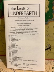 Lords of UNDEREARTH Unpunched Fantasy Dwarves Orcs MicroGame BOX RPG Metagaming