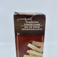 Tumbling Tower Blocks Mini Wood Game 1 7/8″ x 5/8″ Unfinished Craft DIY