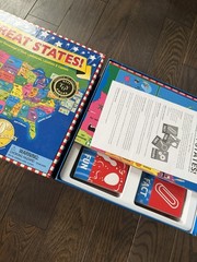 Geography Board Game bundle of 2: Great States & Scrambled States America Game