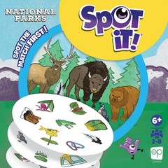 USAopoly Spot It! National Parks Card Game – Fast Matching Game – Ages 6+