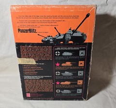 Vintage Panzer Blitz Box Avalon Hill Bookshelf Tactical WWII War Game