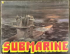 Avalon Hill – Submarine Board Game (1977) – COMPLETE! MOSTLY UNPUNCHED!