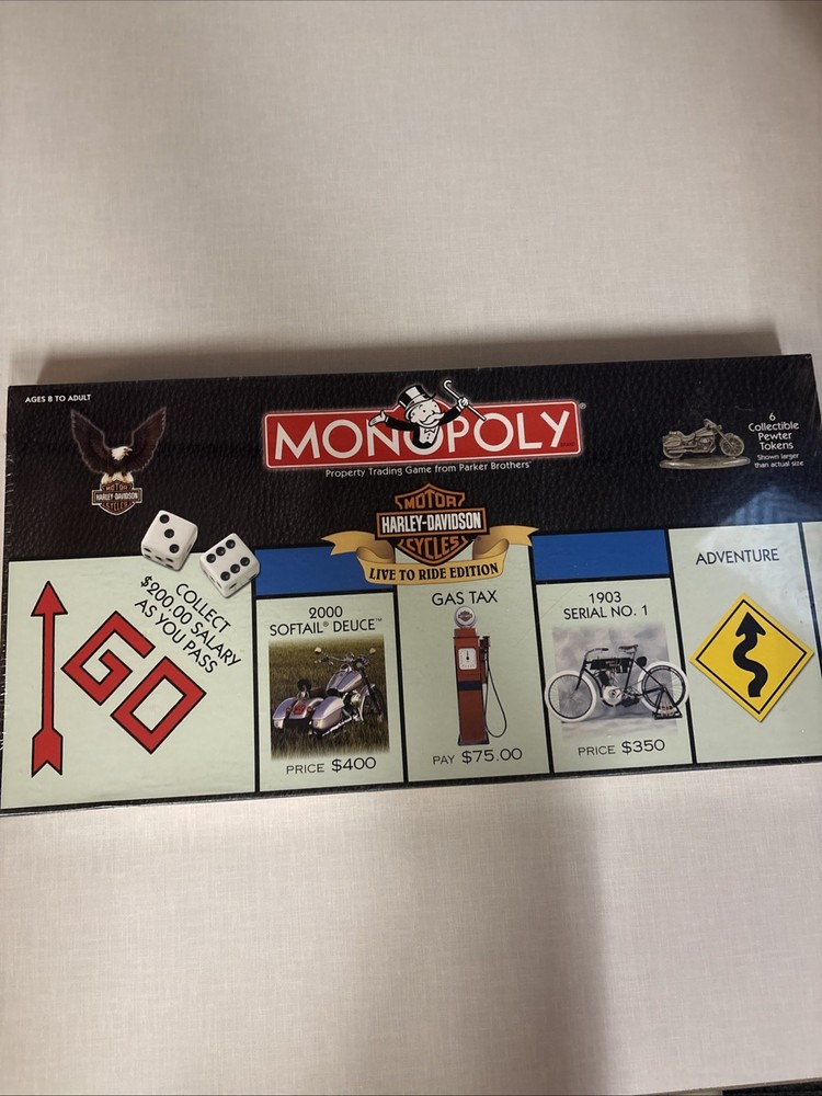 Monopoly Harley-Davidson Live To Ride Edition Board Game Factory Sealed USAopoly