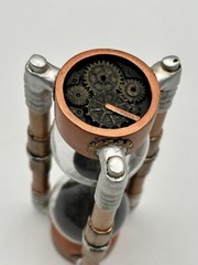 Ebro Past Present And Future Steampunk Gear Work Black Sand 5 Minute Timer