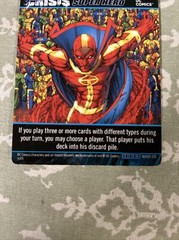 2015 DC Comics Crisis 2 Deck Game Red Tornado Oversize Crisis Super Hero Card!