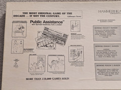 Public Assistance Board Game (1980) Nearly Complete w/ Manual