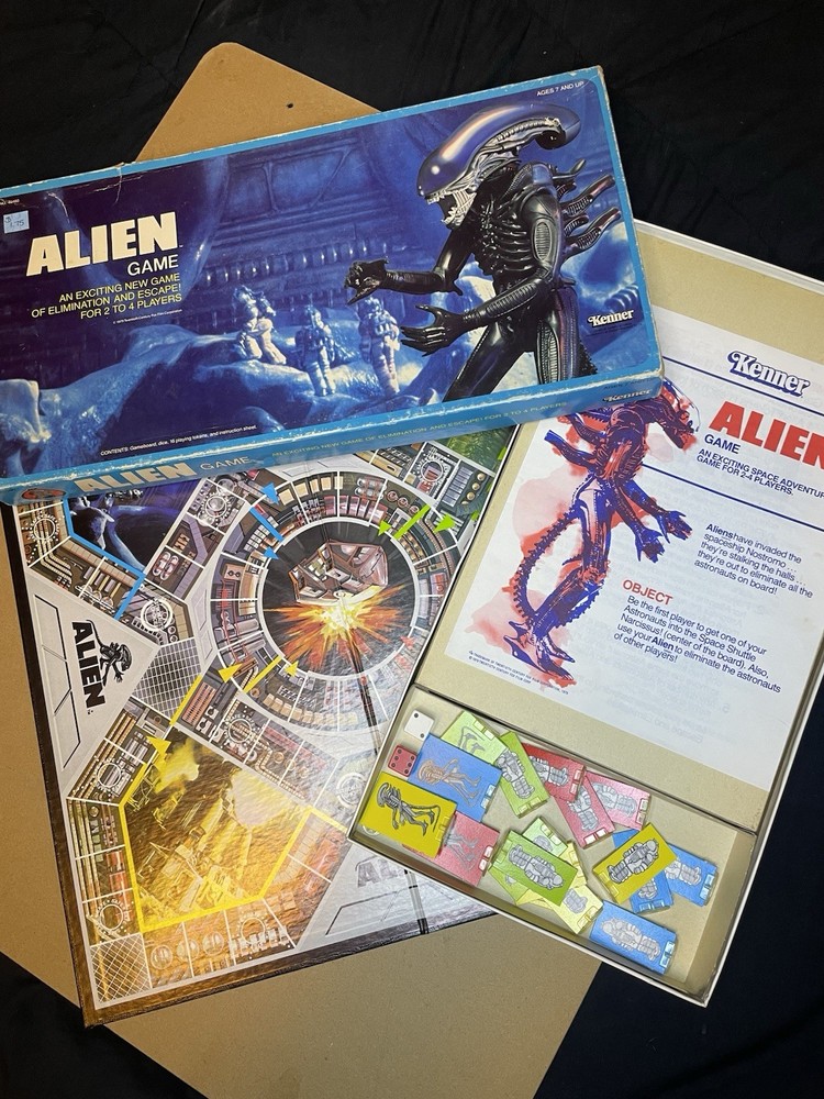 Vintage Rare 1979 Kenner Alien Board Game Complete Great Condition Horror Sci-Fi