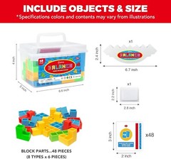 48 Pcs Board Games for Kids & Adults Tetra Balance Tower Stacking Toys Perfec…
