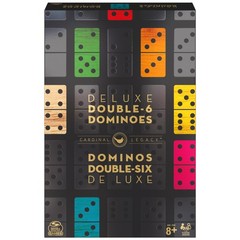 Spin Master Games, Cardinal Legacy Deluxe Double-6 1, Double 6 Dominoes