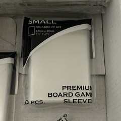Awaken Guard Premium Board Game Sleeves 12 Standard 5 Oversized 5 Small Open Box
