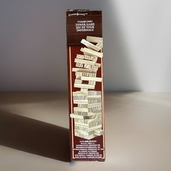 2x Game Bundle Wooden Tumbling Tower Set 54pc Classic + 72pc Mini Travel Size
