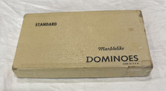 Vintage Puremco No. 616 Marblelike Standard Dominoes ~ Butterscotch * Free S/H