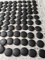 Japanese Go Stones White 175pcs Black 180pcs Japan for IGO Game Vintage NO BOX