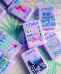 2026 Purple 💜American Mahjong Game Set, 160 Paris Mah Jong Tiles Free shipping
