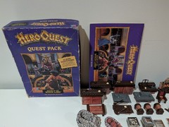 Vintage Hasbro HeroQuest Witch Lord Board Game Lot