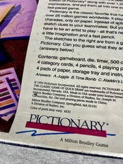 VTG 1993 Pictionary The Classic Game Of Quick Draw Milton Bradley Sealed!! NIP