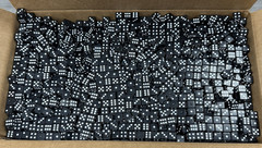Bulk Lot 2800+ Black Dice White Pips 6 Sided Die 5/8″ 16mm Gaming Casino 26 lbs