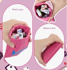 ® Sunnymove American Mahjong Dice Bag Squeeze Pouch Mahjong Coins Money
