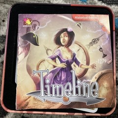 Asmodee Timeline Historical Events Card Game COMPLETE Tin Frederic Henry 8+ 2-8