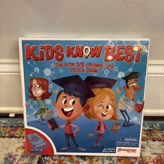 Toy Kids Know Best Trivia Board Game 2-4 Pressman Kids 6+ vs. Grown-ups New