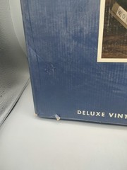 OPEN Box Scrabble Deluxe Vintage w/ Rotating Wooden Game Board Turntable