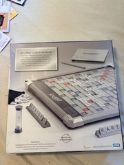 Scrabble Platinum Edition with Rotating Base 2010 Adult Collectible Board Game