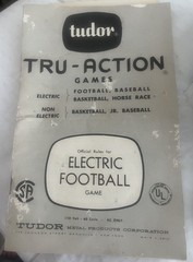 Tudor 1950’s Vtge Tru-Action Electric Football Game #500 Original Box READ G