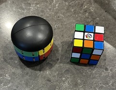 TOT PUZZLE LOT True Challenge Magnetic Puzzle Spin to Solve AND Rubik’s Cube