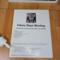 Sideline Strategy Glory Days Boxing Board Game Tabletop Sports Missing Dice