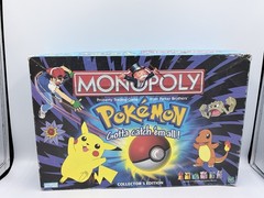 VTG Pokémon Monopoly Collectors Edition Hasbro Nintendo 1999 100% Complete