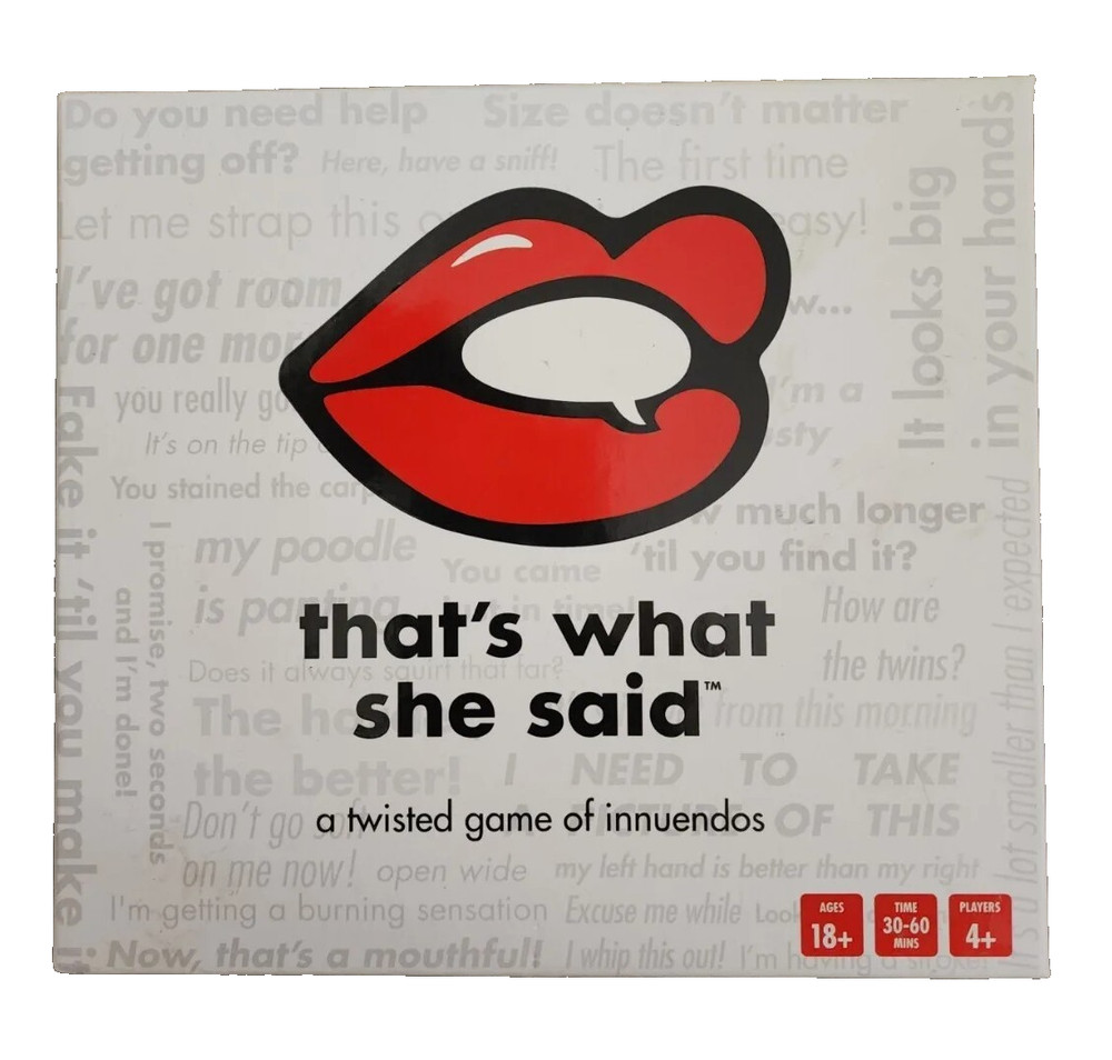 That’s What She Said Board Game Twisted Party Game 2016 Party In A Box