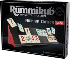 Rummikub Premium Edition by Pressman – Features Racks – Large Number Engraved Ti