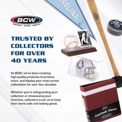 BCW Supplies 3″ Baseball Album – Black | Premium Durable Binder Single,