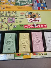 Monopoly The Simpsons Board Game 2001 Preowned Complete