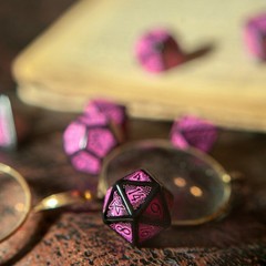 Call of Cthulhu 7th Ed Black Magenta RPG Dice Set Q-Workshop