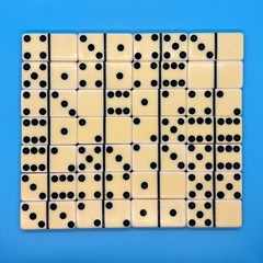 Vintage Puremco Standard Marblelike #616 IVORY Dominoes