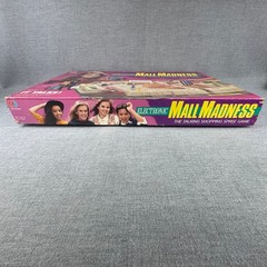 Vintage 1989 Electronic Mall Madness Board Game Milton Bradley Works Incomplete