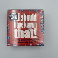 I Should Have Known That Trivia Game Yes or No Edition by Hygge Games, Red, Box