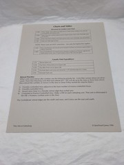 (5) They Met At Gettysburg Spearhead Games Board Game Reference Charts