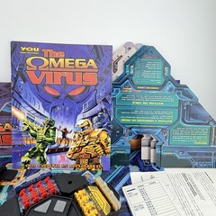 Vintage The Omega Virus Talking Electronic Board Game 100% Complete -Tested 1992