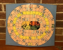 1941 Superman Speed Game Board Only Exc Shape